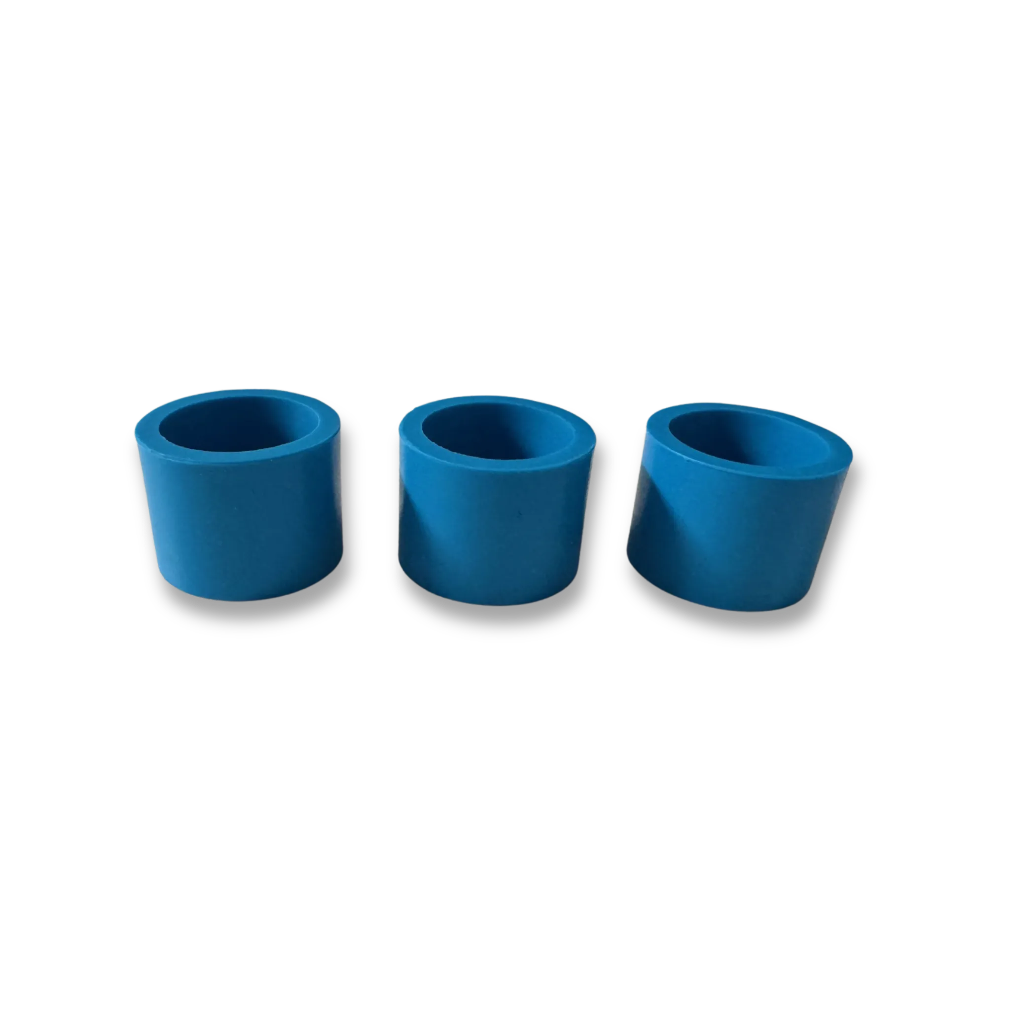 Blue Reusable Round Silicon Rubber Mounting Molds for Castable Mounting (3/pkg), RMOUNT