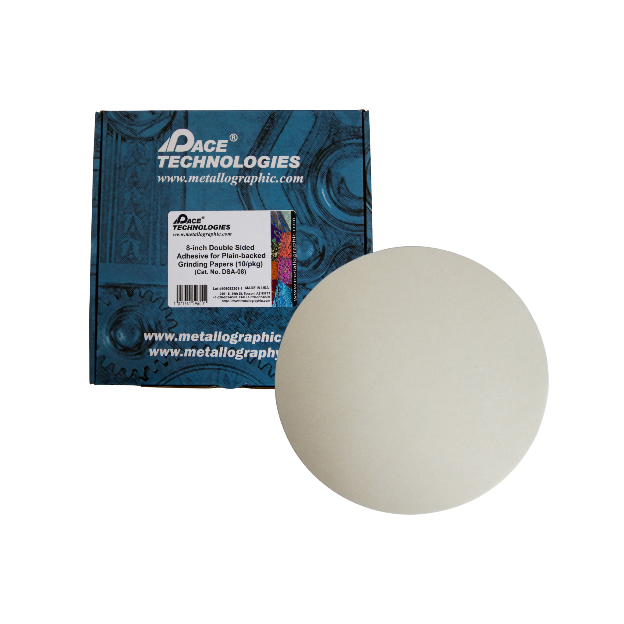 8" Double-sided adhesive, 10/box, DSA-08