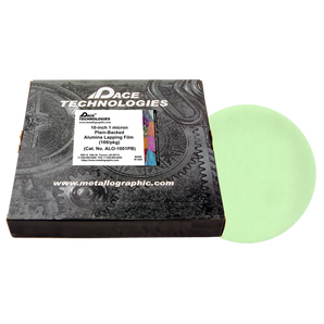 10" Alumina Lapping Film with plain backed, 1 micron, 100/box, ALO-1001PB