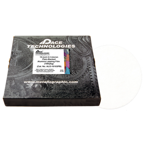 10" Alumina Lapping Film with plain backed, 0.30 micron, 100/box, ALO-10103PB