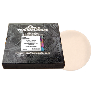 12" Alumina Lapping Film with plain backed, 5 micron, 100/box, ALO-1205PB