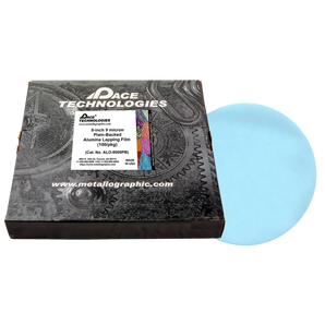 8" Alumina Lapping Film with plain backed, 9 micron, 100/box, ALO-8009PB