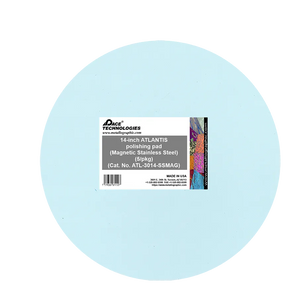 14" ATLANTIS Polishing Pad with Magnetic Stainless Steel Backing, 5/pkg, ATL-3014-SSMAG