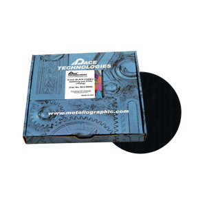 8" Black Chem 2 Polishing Pad with PSA backed, 10/pkg, BC2-8008