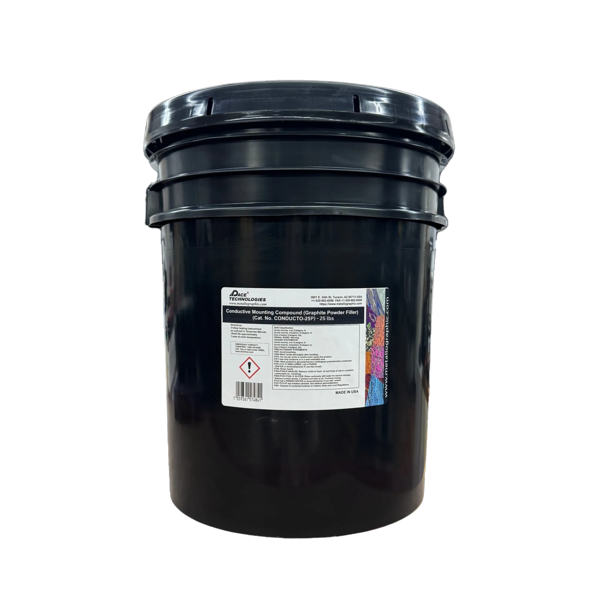 Conductive Compression Mounting Resin (Graphite), 25lbs, CONDUCTO-25P