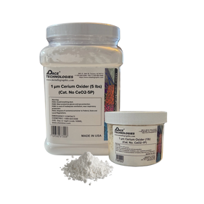 Cerium Oxide Glass Polishing Compound Powder, 1 micron, CeO2