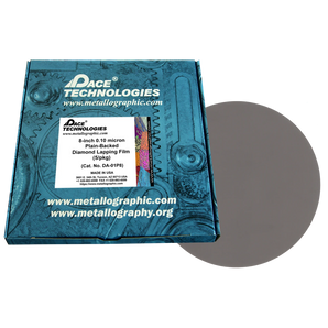 8" Diamond Lapping Film with plain backed, 0.10 micron, 5/box, DA-01P8