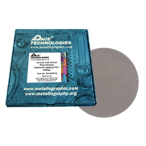 10" Diamond Lapping Film with plain backed, 0.25 micron, 5/box, DA-025P10