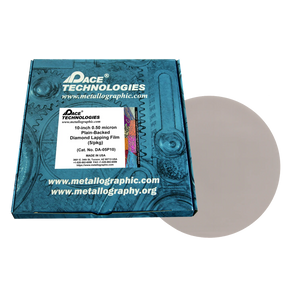 10" Diamond Lapping Film with plain backed, 0.50 micron, 5/box, DA-05P10