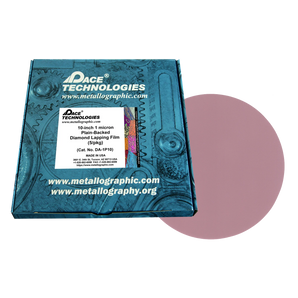 10" Diamond Lapping Film with plain backed, 1 micron, 5/box, DA-1P10