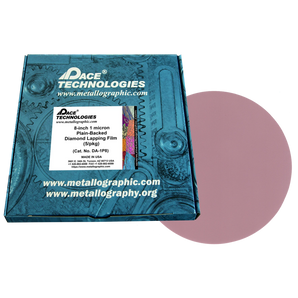 8" Diamond Lapping Film with plain backed, 1 micron, 5/box, DA-1P8