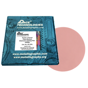 8" Diamond Lapping Film with plain backed, 3 micron, 5/box, DA-3P8