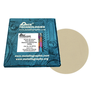 10" Diamond Lapping Film with plain backed, 45 micron, 5/box, DA-45P10