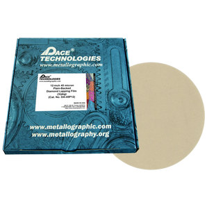 12" Diamond Lapping Film with plain backed, 45 micron, 3/box, DA-45P12