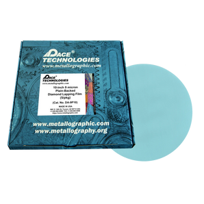 10" Diamond Lapping Film with plain backed, 9 micron, 5/box, DA-9P10