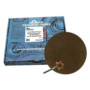 12" Diamond Abrasive Grinding Disk with PSA backing, 250 micron, 1/box, DIA-DISK-12250