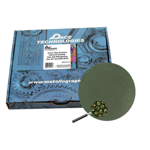 8" Diamond Abrasive Grinding Disk with PSA backing, 75 micron, 1/box, DIA-DISK-8075