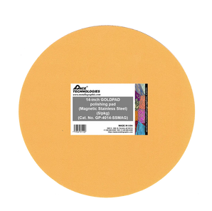 14" GOLDPAD Polishing Pad with Magnetic Stainless Steel Backing, 5/pkg, GP-4014-SSMAG