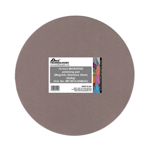 14" MICROPAD Polishing Pad with Magnetic Stainless Steel Backing, 5/pkg, MP-9014-SSMAG