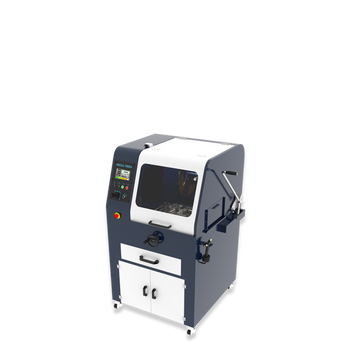 Manual abrasive cutter MEGA-T400A with screen on