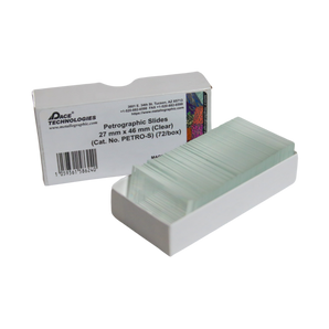 Plain Glass Slide 27x46 mm (72/box) for Castable Mounting, PETRO-S
