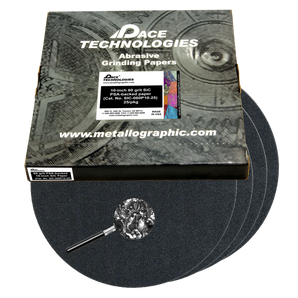 10" SiC Grinding Papers with PSA backed, 60 grit, SIC-060P10