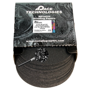8" SiC Grinding Papers with Plain backed, 80 grit, 100/box, SIC-2108-080