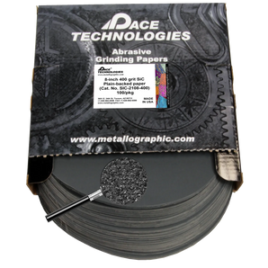 8" SiC Grinding Papers with Plain backed, 400 grit, 100/box, SIC-2108-400