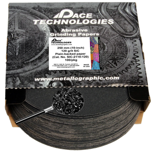 10" SiC Grinding Papers with Plain backed, 120 grit, 100/box, SIC-2110-120