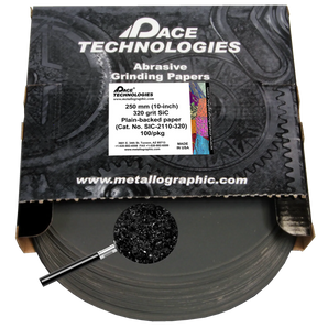 10" SiC Grinding Papers with Plain backed, 320 grit, 100/box, SIC-2110-320