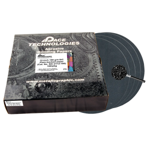 12" SiC Grinding Papers with Plain backed, 180 grit, 100/box, SIC-2112-180