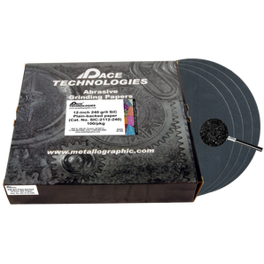 12" SiC Grinding Papers with Plain backed, 240 grit, 100/box, SIC-2112-240