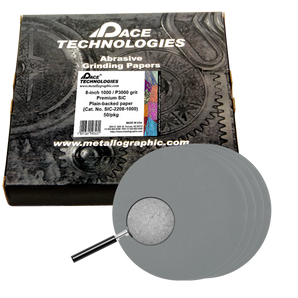 8" Premium SiC Grinding Papers with Plain backed, 1000 grit, 50/box, SIC-2208-1000