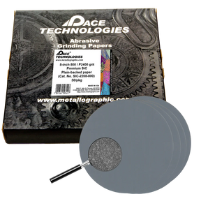 8" Premium SiC Grinding Papers with Plain backed, 800 grit, 50/box, SIC-2208-800