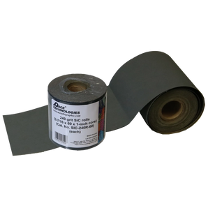 SiC Roll (3-7/16-inch, 60-feet, 1-inch core), 240 grit, 1/box, SIC-240R-60