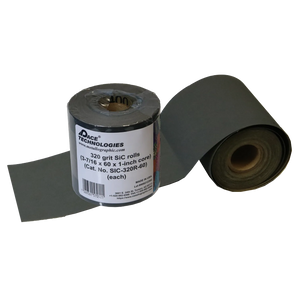 SiC Roll (3-7/16-inch, 60-feet, 1-inch core), 320 grit, 1/box, SIC-320R-60