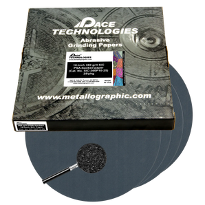 10" SiC Grinding Papers with PSA backed, 360 grit, SIC-360P10