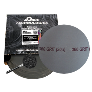 8" SiC Foil Abrasive Grinding, 360 grit, 50/box, SIC-5108-360