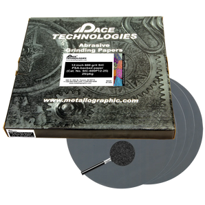 12" SiC Grinding Papers with PSA backed, 600 grit, SIC-600P12
