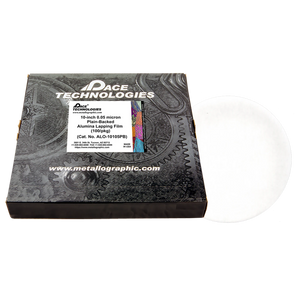 10" Alumina Lapping Film with plain backed, 0.05 micron, 100/box, ALO-10105PB