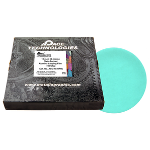 10" Alumina Lapping Film with plain backed, 30 micron, 100/box, ALO-1030PB