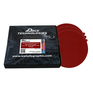 10" Alumina Grinding Papers with PSA backed, 1200 grit, 100/box, ALO-1200P10-100