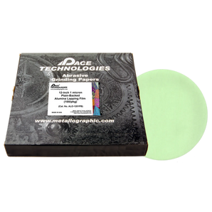 12" Alumina Lapping Film with plain backed, 1 micron, 100/box, ALO-1201PB