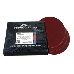 10" Alumina Grinding Papers with Plain backed, 220 grit, 100/box, ALO-2110-P220