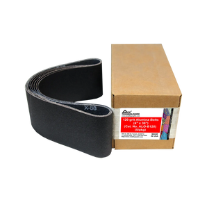 Alumina Abrasive Belts (4"x 36"), 120 grit, 10/box, ALO-B120