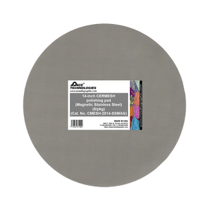 14" CERMESH Polishing Pad with Magnetic Stainless Steel Backing, 5/pkg, CMESH-2014-SSMAG