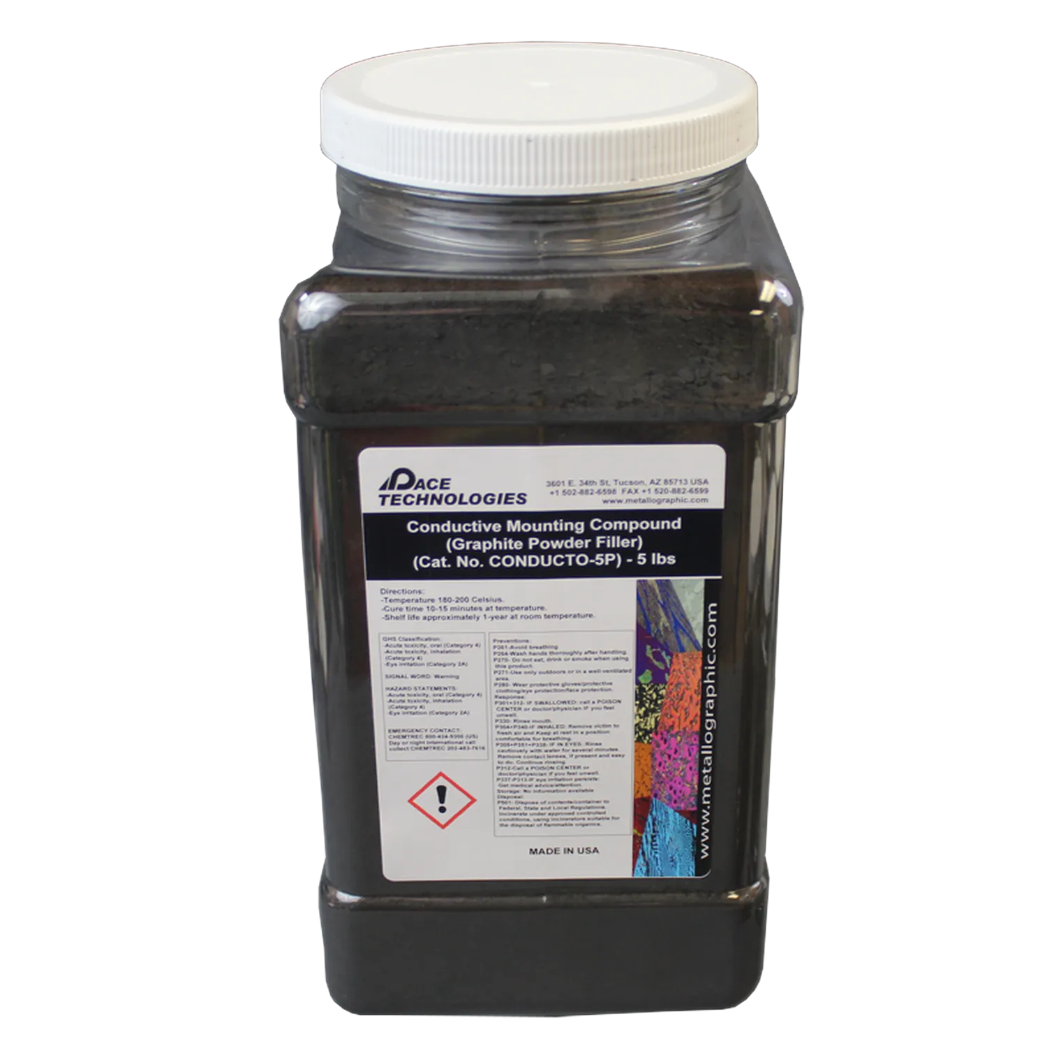 Conductive Compression Mounting Resin (Graphite), 5 lb., CONDUCTO-5P