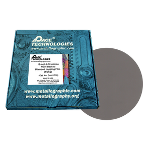 10" Diamond Lapping Film with plain backed, 0.10 micron, 5/box, DA-01P10