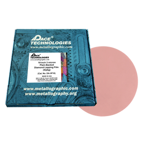 10" Diamond Lapping Film with plain backed, 3 micron, 5/box, DA-3P10