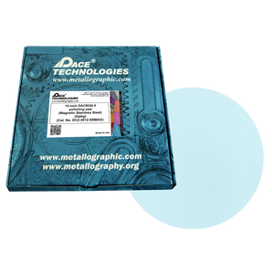 12" DACRON II Polishing Pad with Magnetic Stainless Steel Backing, 5/pkg, DC2-3012-SSMAG